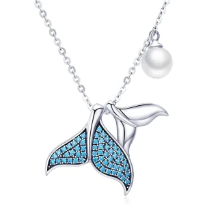 (image for) Silver Tears From Mermaid Necklace - PANDORA Style - SCN309