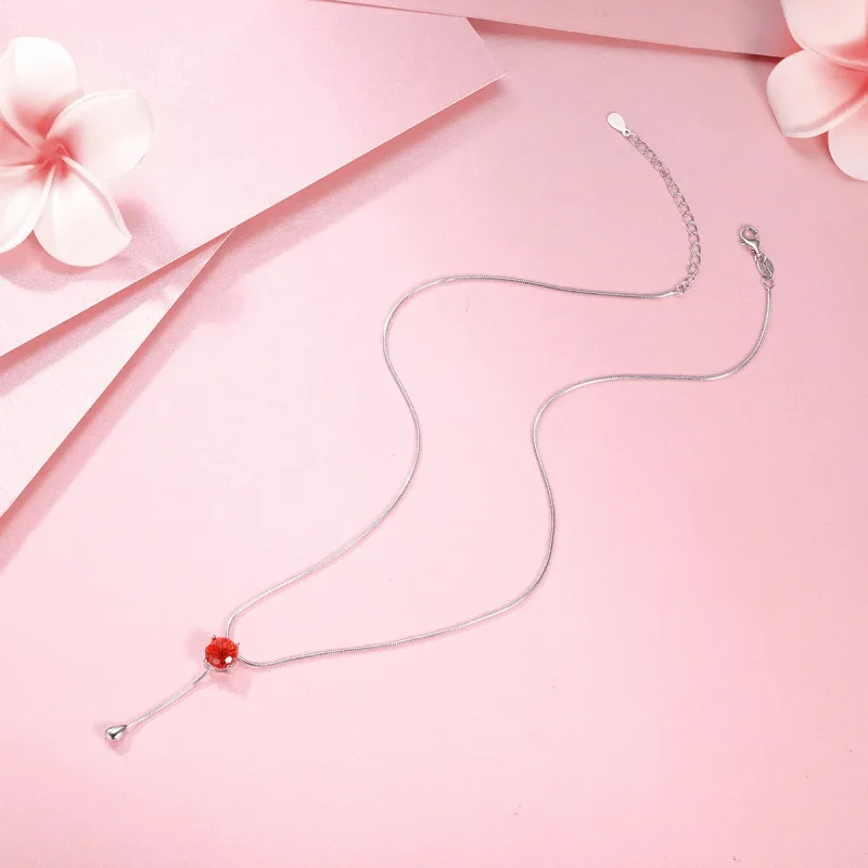 (image for) Silver Tears of Love Necklace - PANDORA Style - SCN182 - View 5