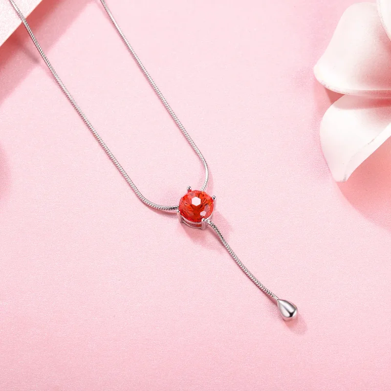 (image for) Silver Tears of Love Necklace - PANDORA Style - SCN182 - View 6