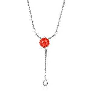 (image for) Silver Tears of Love Necklace - PANDORA Style - SCN182