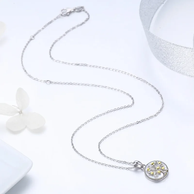 (image for) Silver Tree of Life Necklace - PANDORA Style - SCN296 - View 5