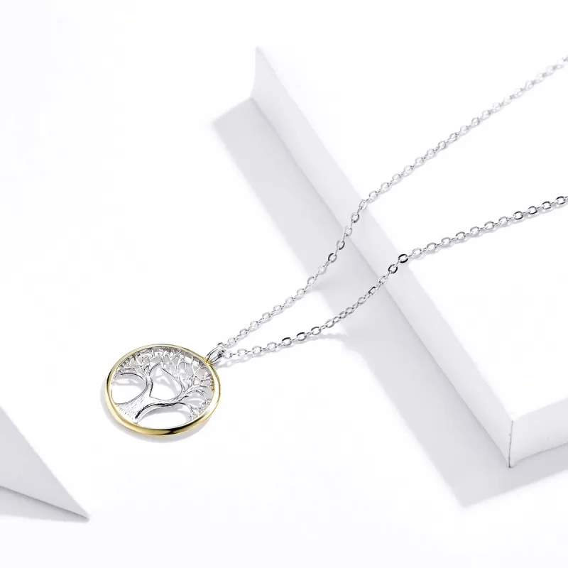 (image for) Silver Tree of Life Necklace - PANDORA Style - SCN367 - View 4