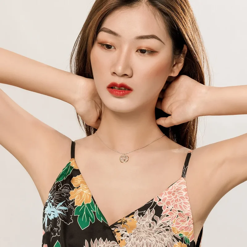 (image for) Silver Tree of Life Necklace - PANDORA Style - SCN367 - View 7