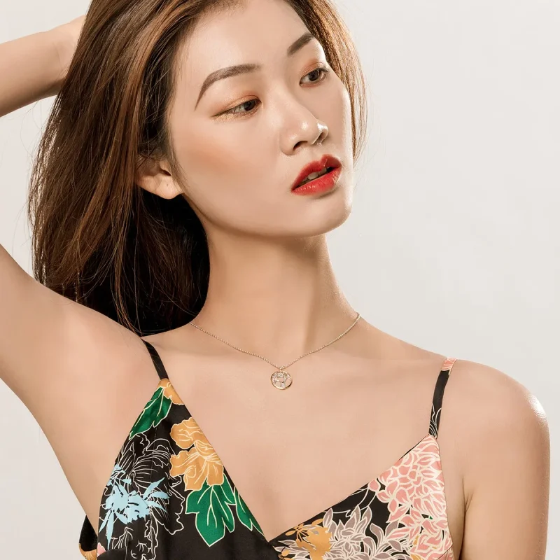 (image for) Silver Tree of Life Necklace - PANDORA Style - SCN367 - View 8