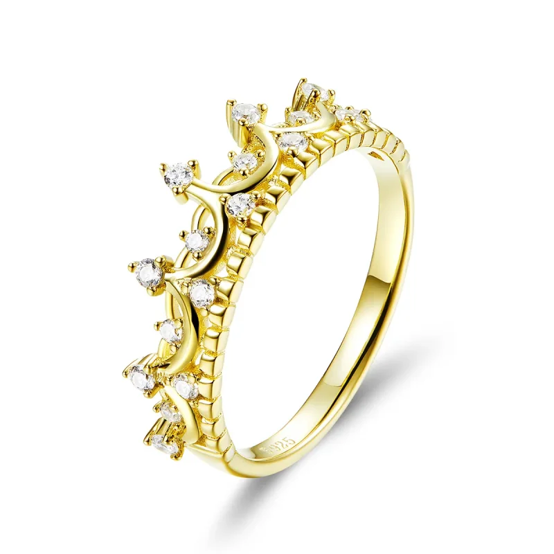 (image for) Gold-Plated Crown Ring - PANDORA Style - SCR493 - Product Image