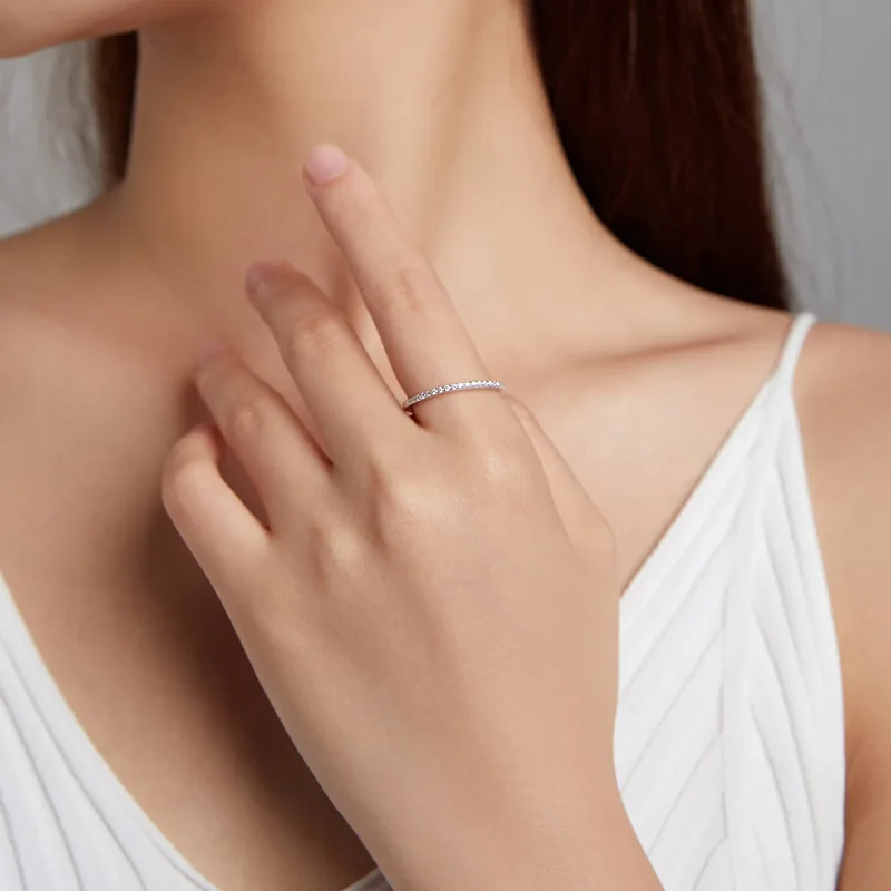 (image for) PANDORA Style Archangel Halo Ring - SCR740-WH - View 2