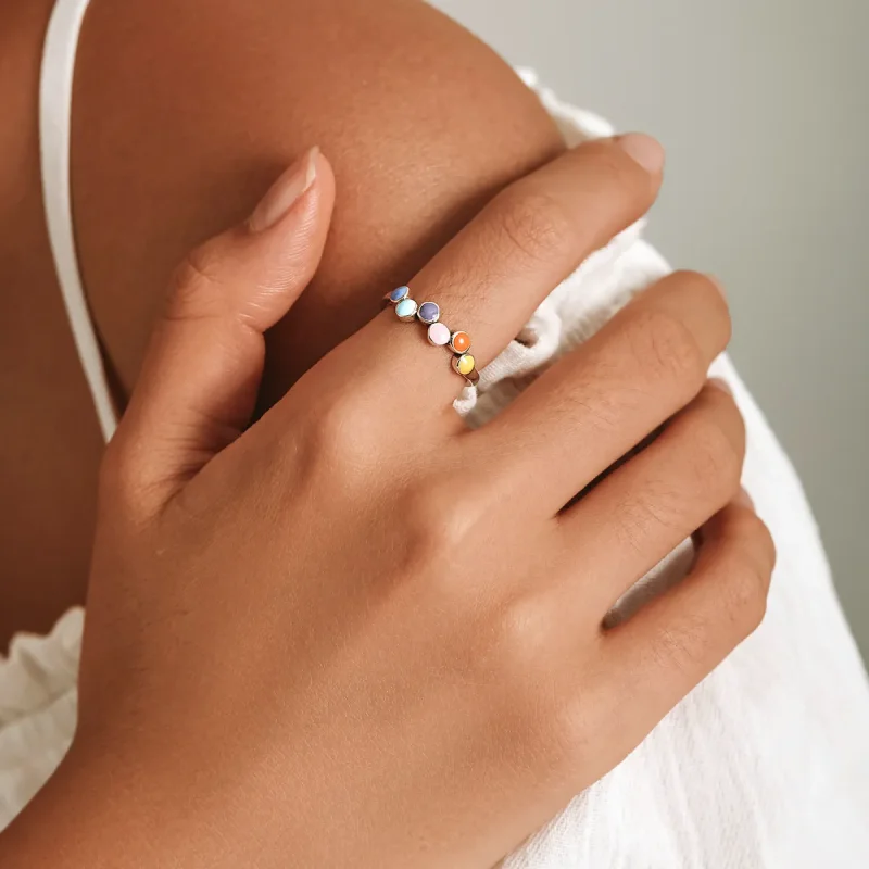 (image for) PANDORA Style Beating Colors Open Ring - SCR760 - View 3