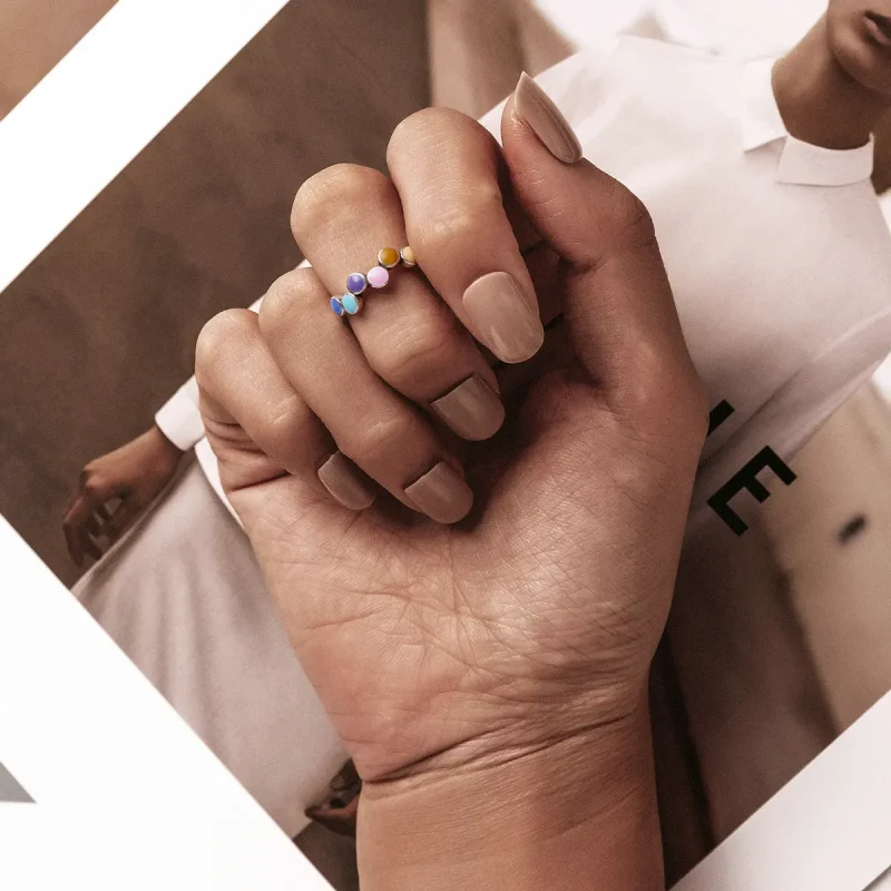 (image for) PANDORA Style Beating Colors Open Ring - SCR760 - View 7