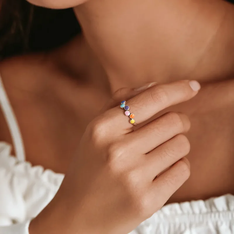 (image for) PANDORA Style Beating Colors Open Ring - SCR760 - View 11