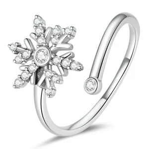 (image for) PANDORA Style Beautiful Snowflakes Open Ring - BSR214