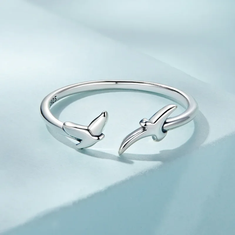 (image for) PANDORA Style Bird Open Ring - SCR869 - View 3