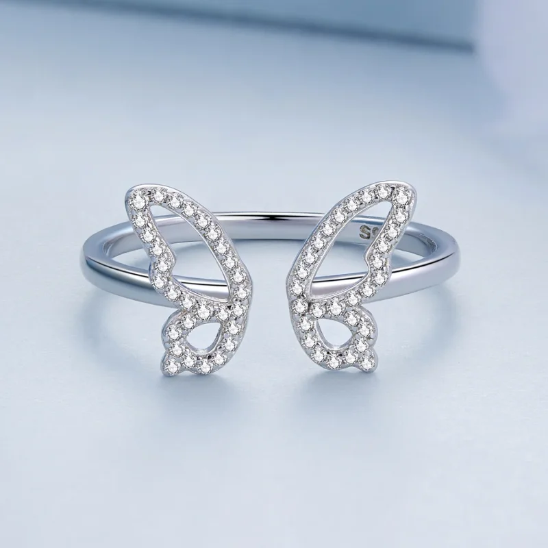 (image for) PANDORA Style Butterfly Open Ring - BSR278 - View 3