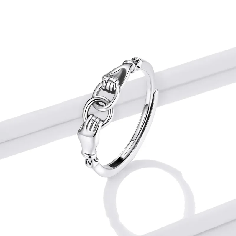 (image for) PANDORA Style Chain of Hands Ring - BSR183 - View 2