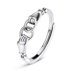 (image for) PANDORA Style Chain of Hands Ring - BSR183