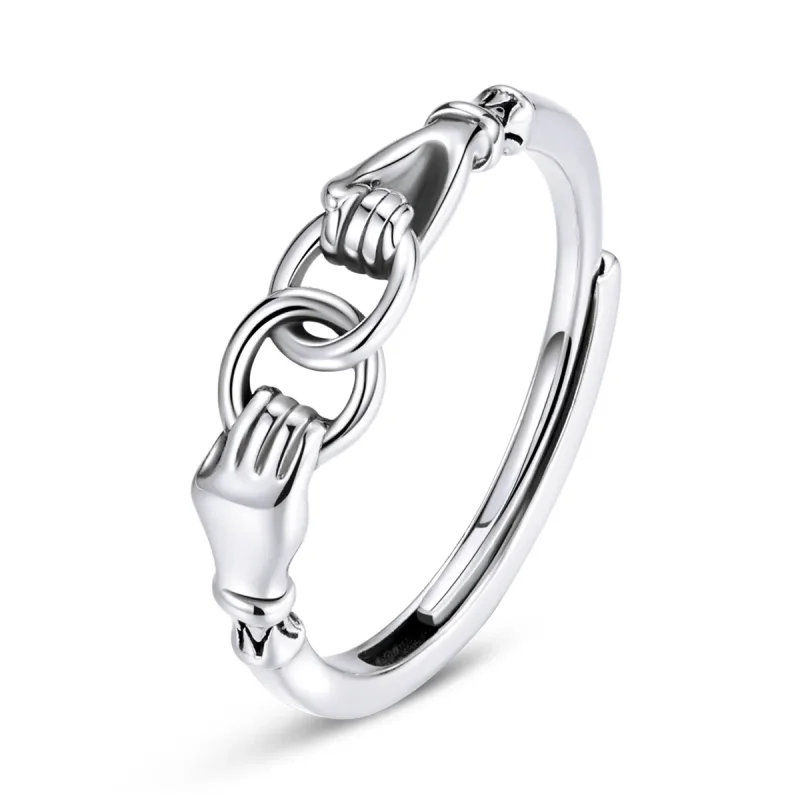(image for) PANDORA Style Chain of Hands Ring - BSR183 - Product Image