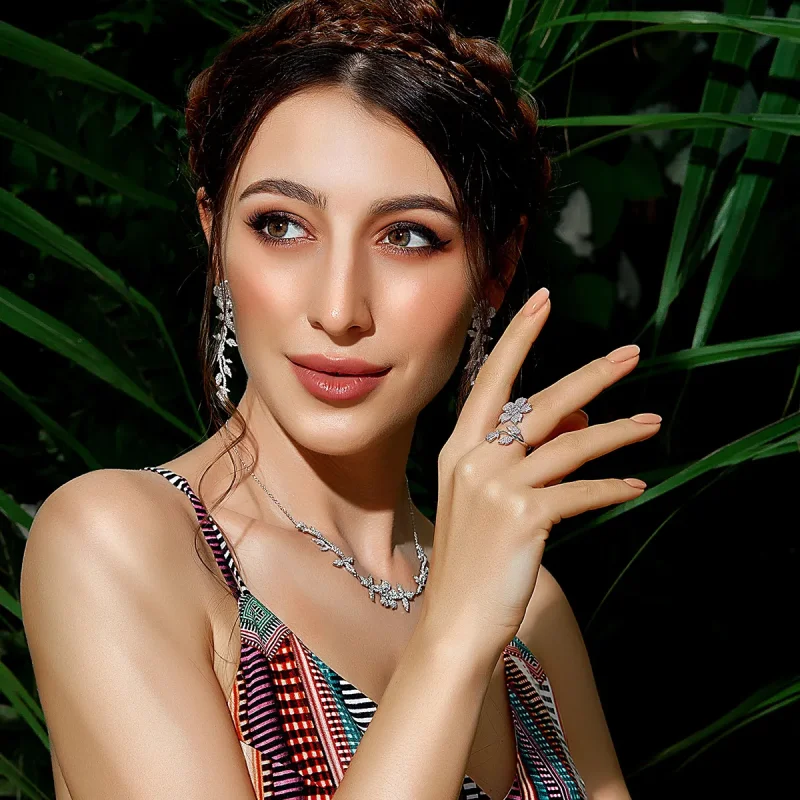 (image for) PANDORA Style Cherry Blossoms Open Ring - BSR076 - View 7