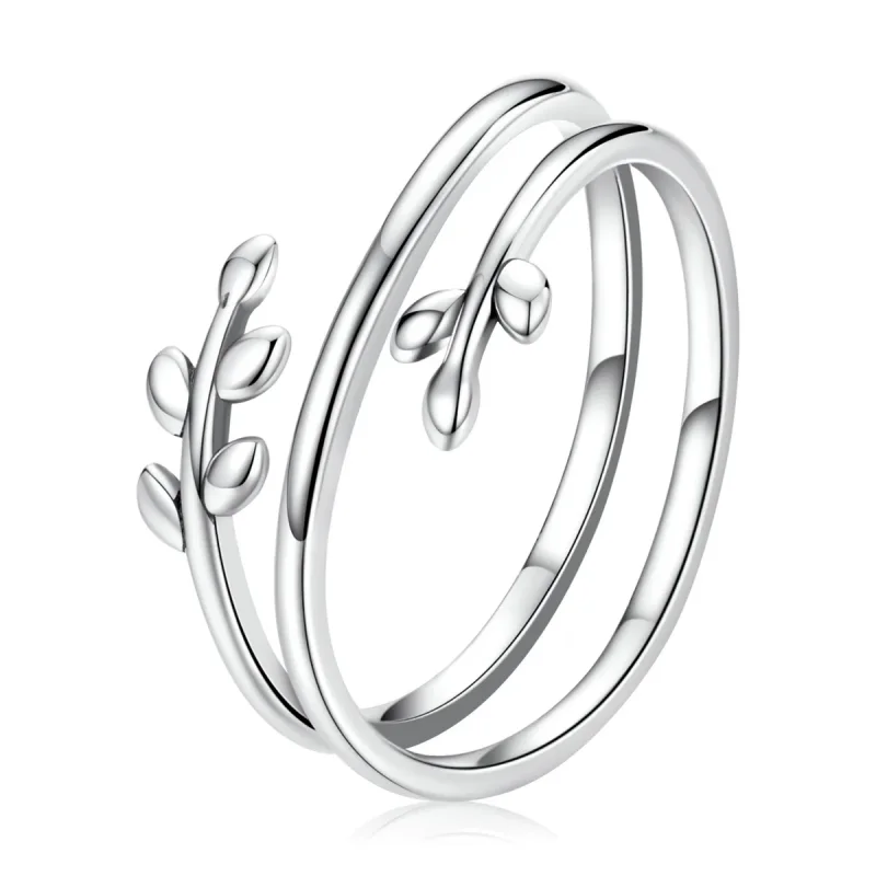 (image for) PANDORA Style Circles of Leaves Open Ring - SCR755 - Product Image