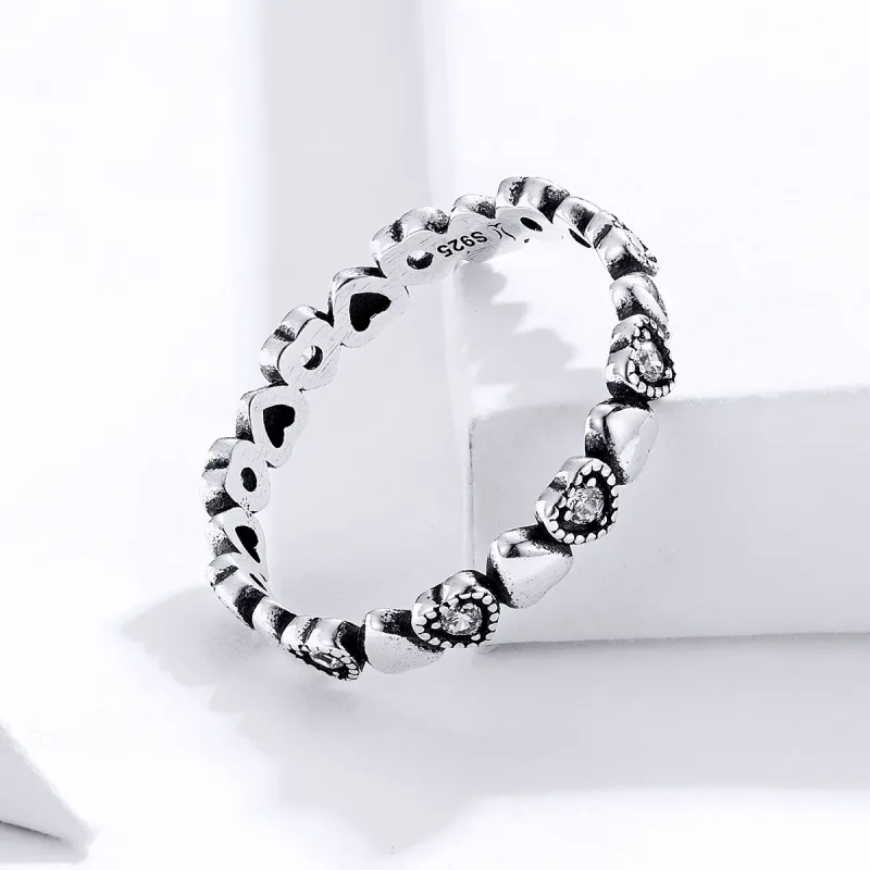 (image for) PANDORA Style Crossed Hearts Ring - SCR140-WH - View 2