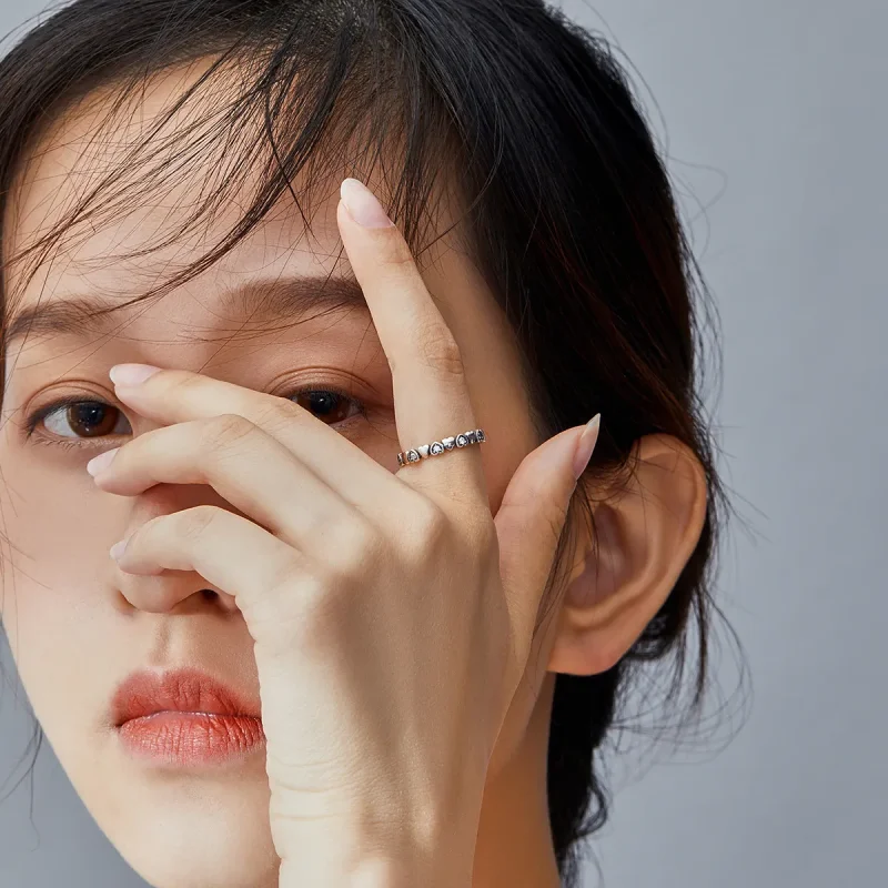 (image for) PANDORA Style Crossed Hearts Ring - SCR140-WH - View 5