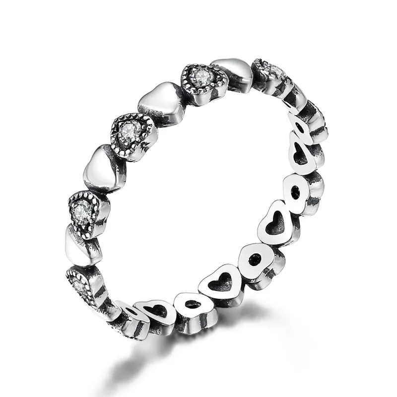 (image for) PANDORA Style Crossed Hearts Ring - SCR140-WH - Product Image