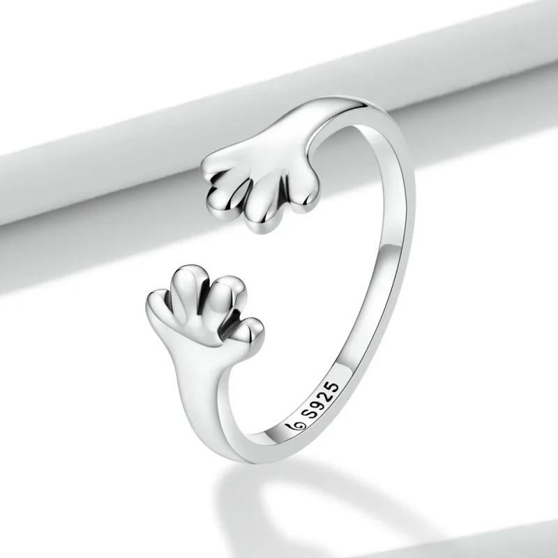 (image for) PANDORA Style Cute Puppy Open Ring - BSR225 - View 2