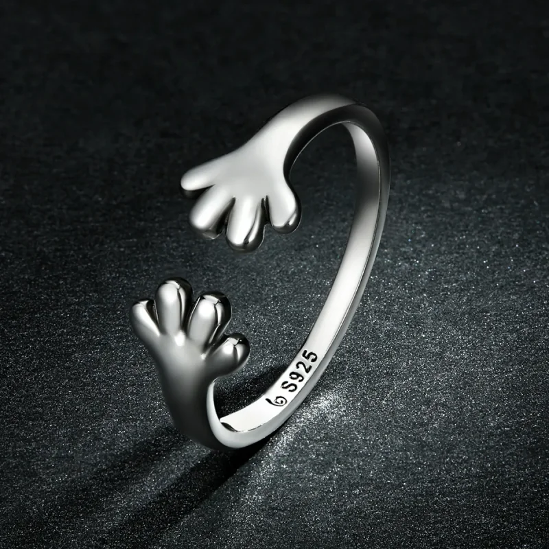 (image for) PANDORA Style Cute Puppy Open Ring - BSR225 - View 5