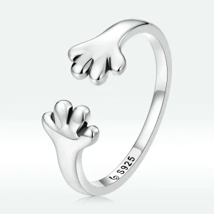 (image for) PANDORA Style Cute Puppy Open Ring - BSR225