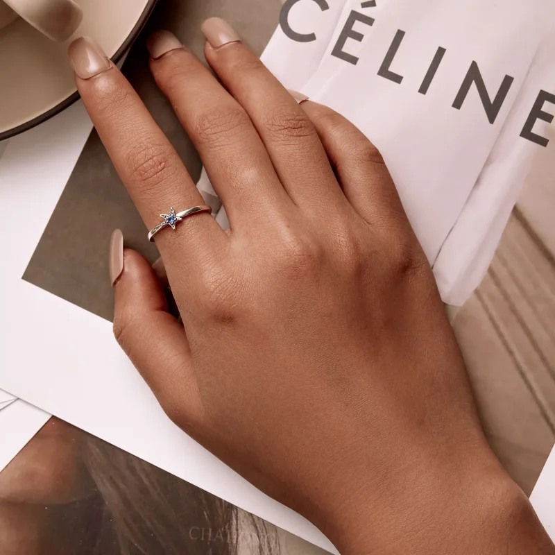 (image for) PANDORA Style Delicate Starfish Open Ring - SCR818 - View 7