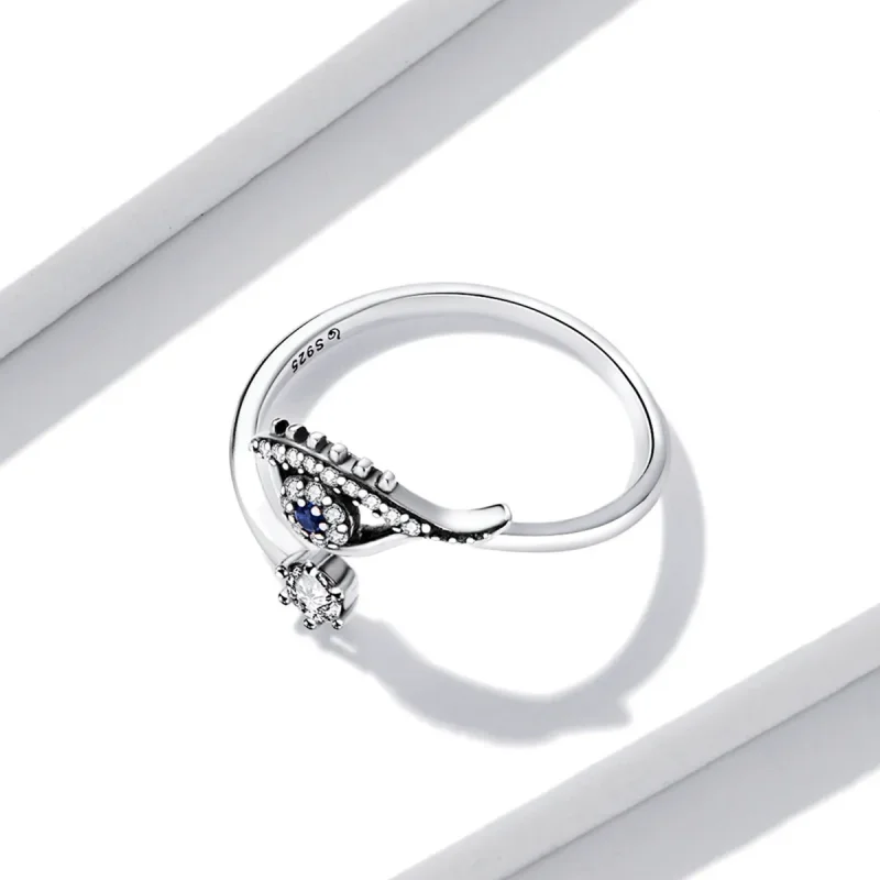 (image for) PANDORA Style Devil Eye Open Ring - BSR215 - View 3