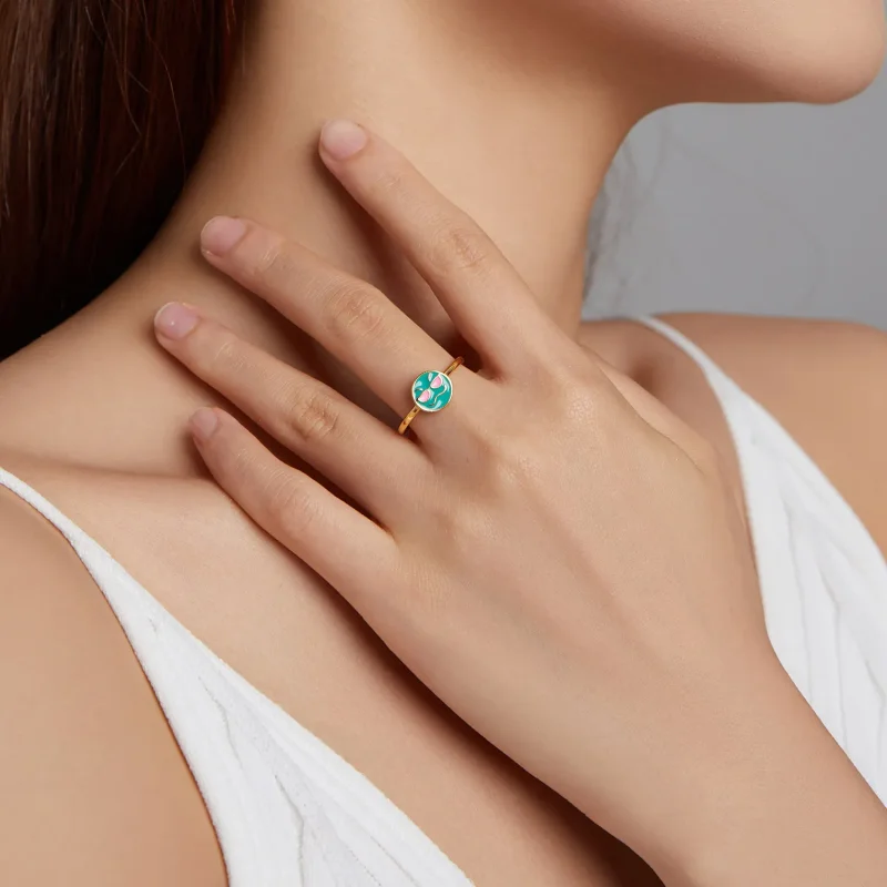 (image for) PANDORA Style Emoji - Cool Open Ring - SCR737-A - View 6