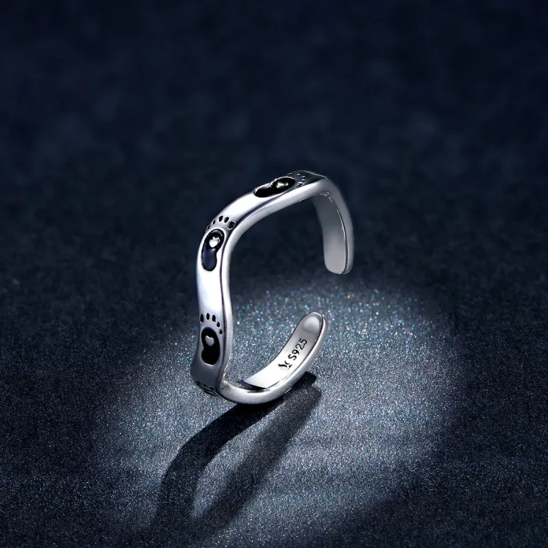 (image for) PANDORA Style Footprint Open Ring - SCR712 - View 5