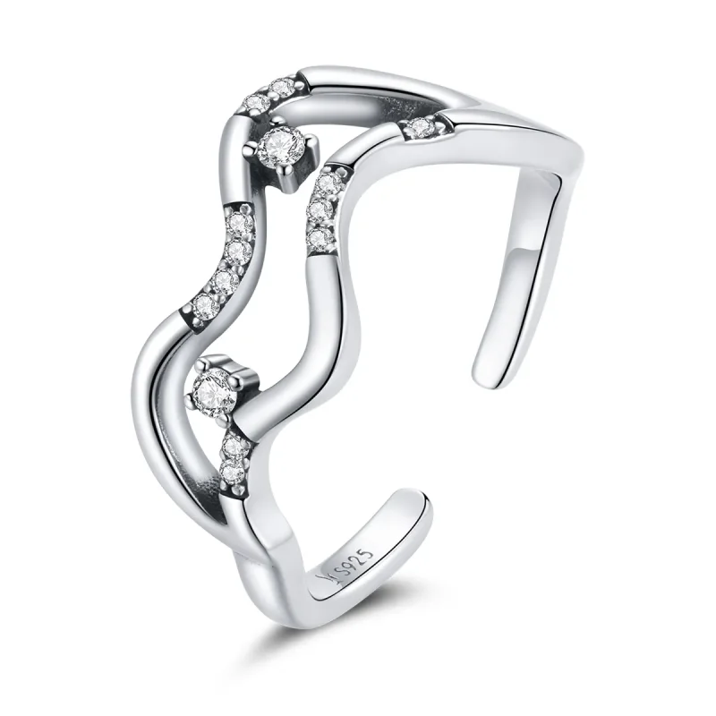 (image for) PANDORA Style Galaxy Stars Open Ring - SCR710 - Product Image