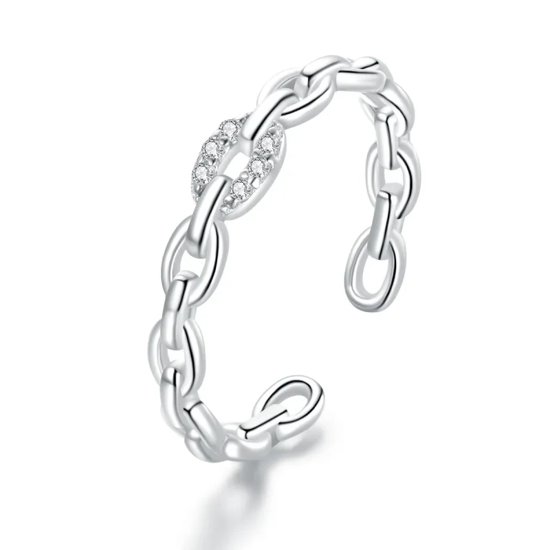 (image for) PANDORA Style Geometric Chain Open Ring - BSR145 - Product Image
