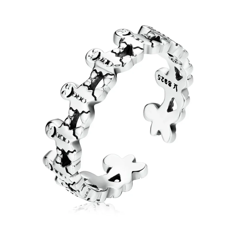 (image for) PANDORA Style Gingerbread Man Open Ring - SCR762 - Product Image