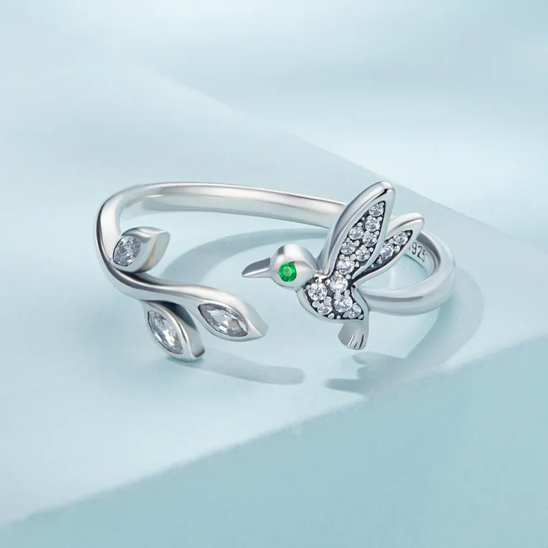 (image for) PANDORA Style Hummingbird Open Ring - SCR871 - View 3