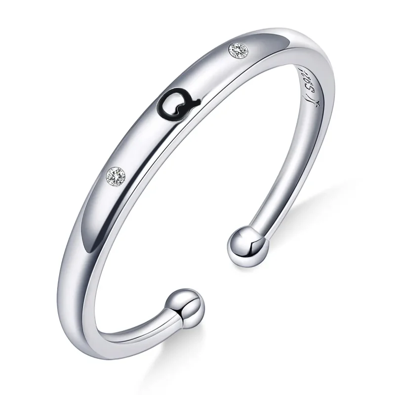 (image for) PANDORA Style Letter-Q Open Ring - SCR544-Q - Product Image