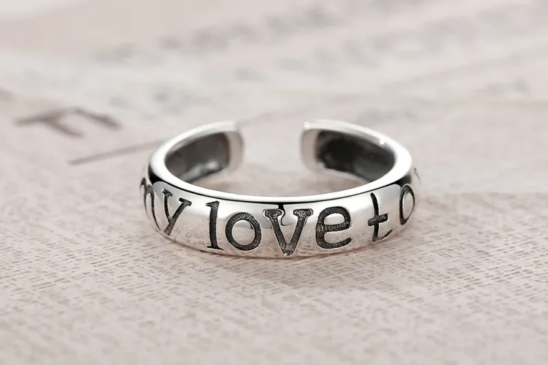 (image for) PANDORA Style Love Couples Open Ring - VSR014 - View 2