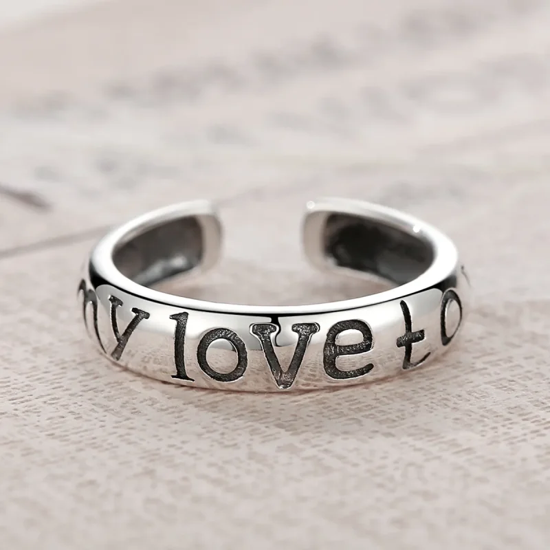 (image for) PANDORA Style Love Couples Open Ring - VSR014 - View 5