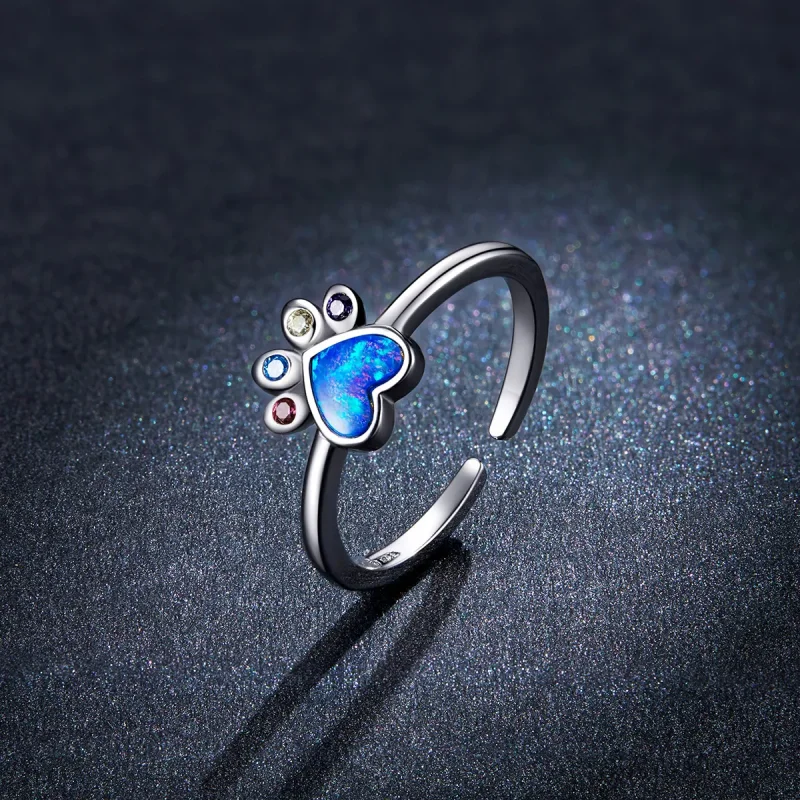 (image for) PANDORA Style Lovely Paw Open Ring - BSR172 - View 5