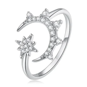 (image for) PANDORA Style Moon and Stars Open Ring - BSR300
