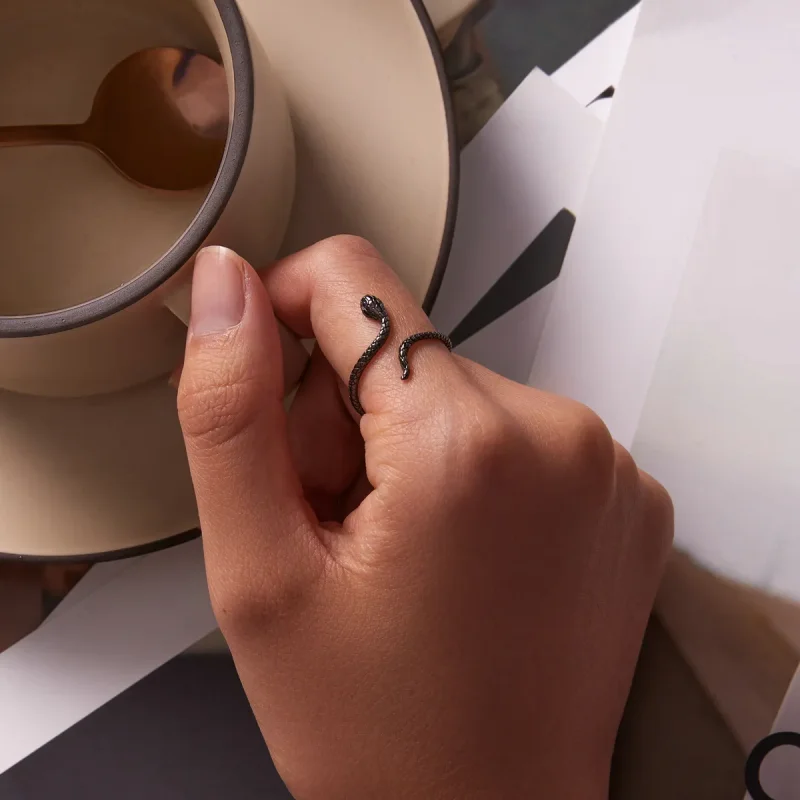 (image for) PANDORA Style Mystic Snake Open Ring - BSR236 - View 6