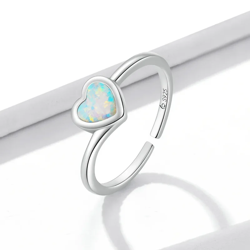 (image for) PANDORA Style Opal Love Open Ring - BSR234 - View 2