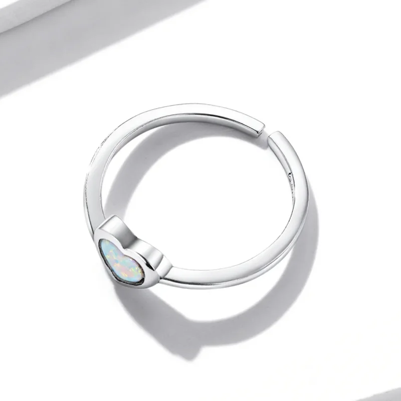 (image for) PANDORA Style Opal Love Open Ring - BSR234 - View 3