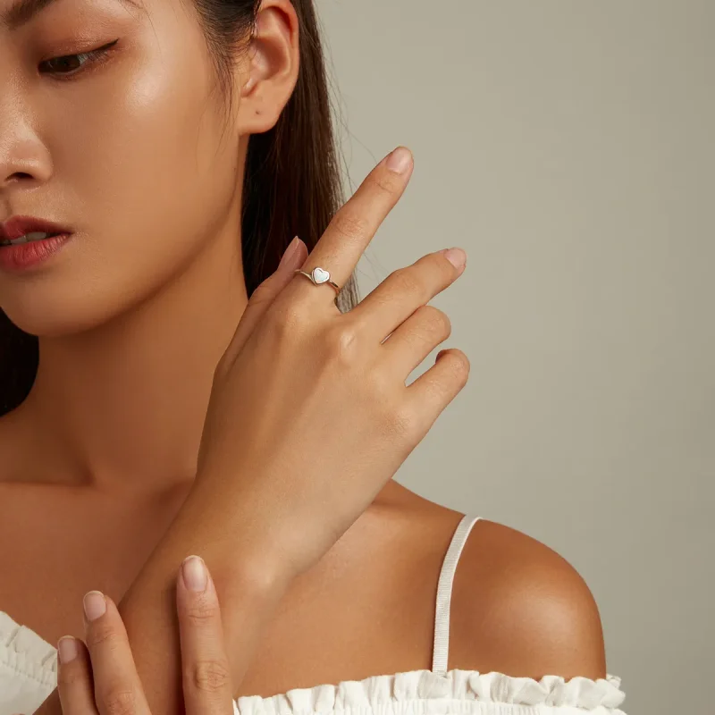 (image for) PANDORA Style Opal Love Open Ring - BSR234 - View 6