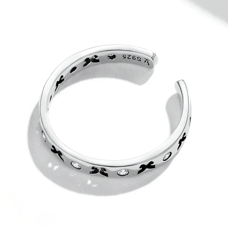 (image for) PANDORA Style Openwork Butterfly Open Ring - SCR764 - View 4