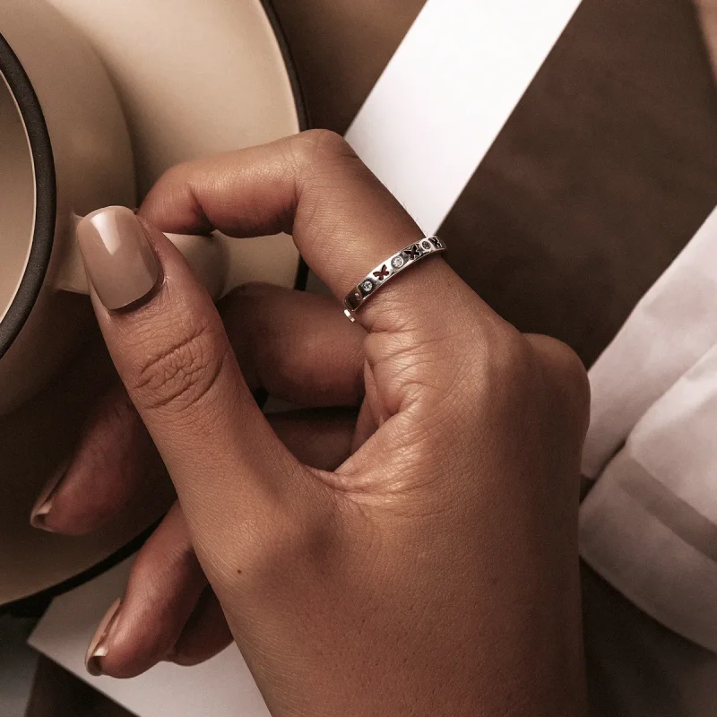 (image for) PANDORA Style Openwork Butterfly Open Ring - SCR764 - View 5