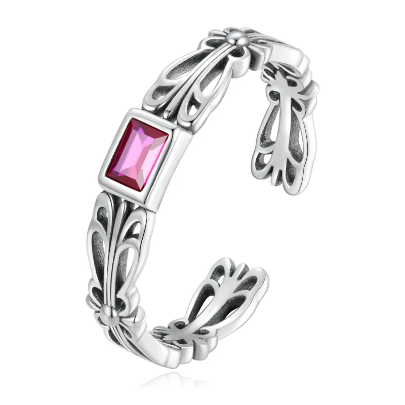(image for) PANDORA Style Retro Pattern Open Ring - SCR880 - Product Image