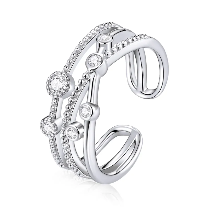 (image for) PANDORA Style Shine Star Open Ring - BSR162 - Product Image
