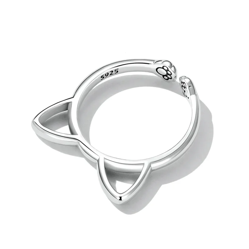 (image for) PANDORA Style Simple Cat Open Ring - SCR832 - View 4