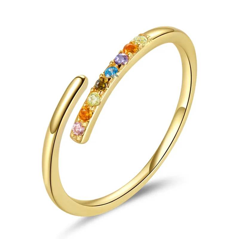 (image for) PANDORA Style Simple Cubic Zirconia Open Ring - SCR748 - Product Image